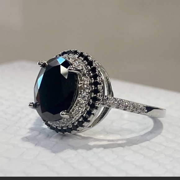 COPY - Black onyx ring - Picture 1 of 4